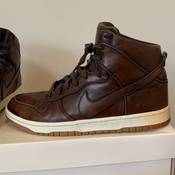NIKE DUNK HIGH LUX BURNISHED MENS SNEAKERS 10.5